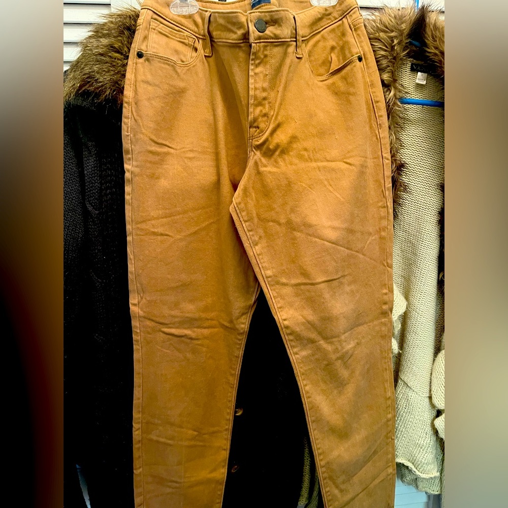 Camel Brown Stretchy Jeans